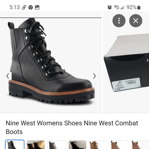 Nine West Combat boots - EUC!!!! Particularly perfect. 👌🏼 - Picture 2 of 7